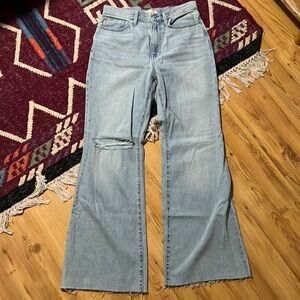 Madewell baggy flare jeans